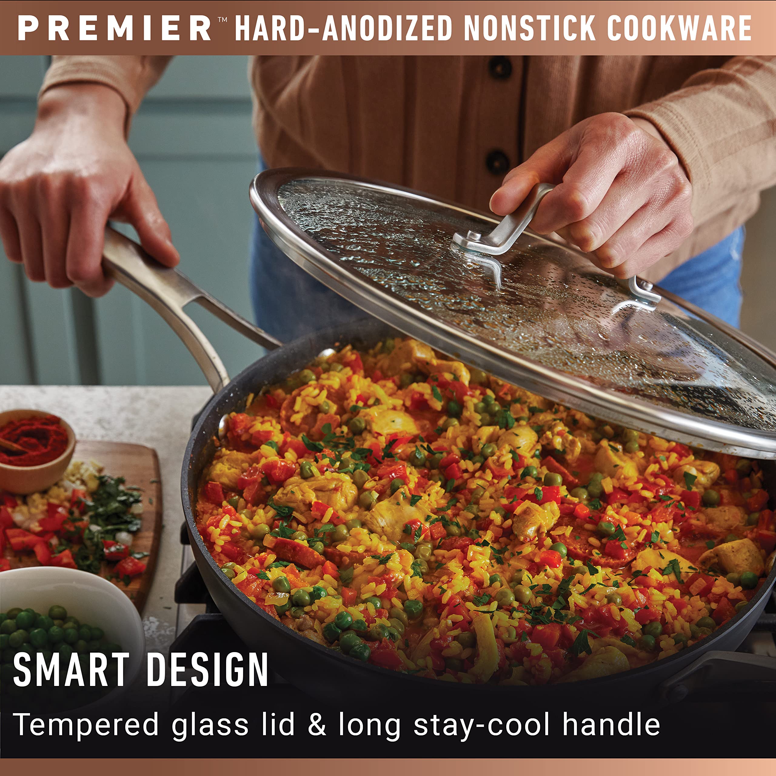 Foto 6 | Juego De Utensilios De Cocina Calphalon Premier, Antiadherentes Anodizados Duros, 11 Piezas - Venta Internacional.