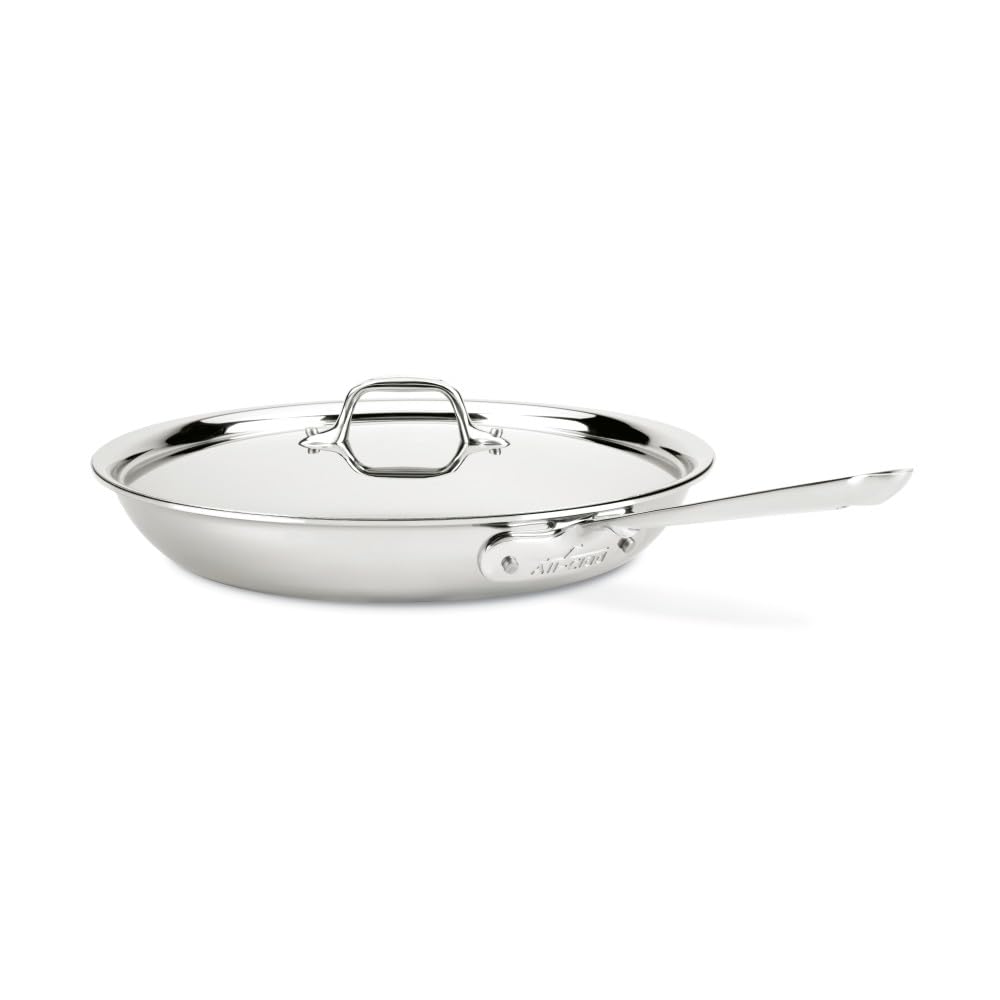 Foto 2 pulgar | Sartén All-clad D3 De Acero Inoxidable 30 Cm Con Tapa Plateada - Venta Internacional.