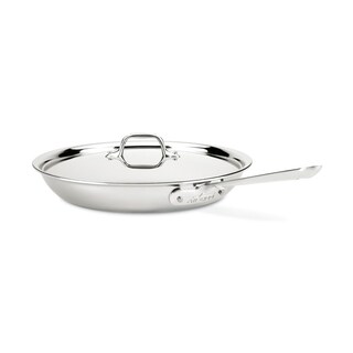 Foto 1 | Sartén All-clad D3 De Acero Inoxidable 30 Cm Con Tapa Plateada - Venta Internacional.