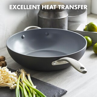 Foto 3 | Sartén Greenpan Lima De Cerámica Sana Anodizada Dura, 32 Cm - Venta Internacional.