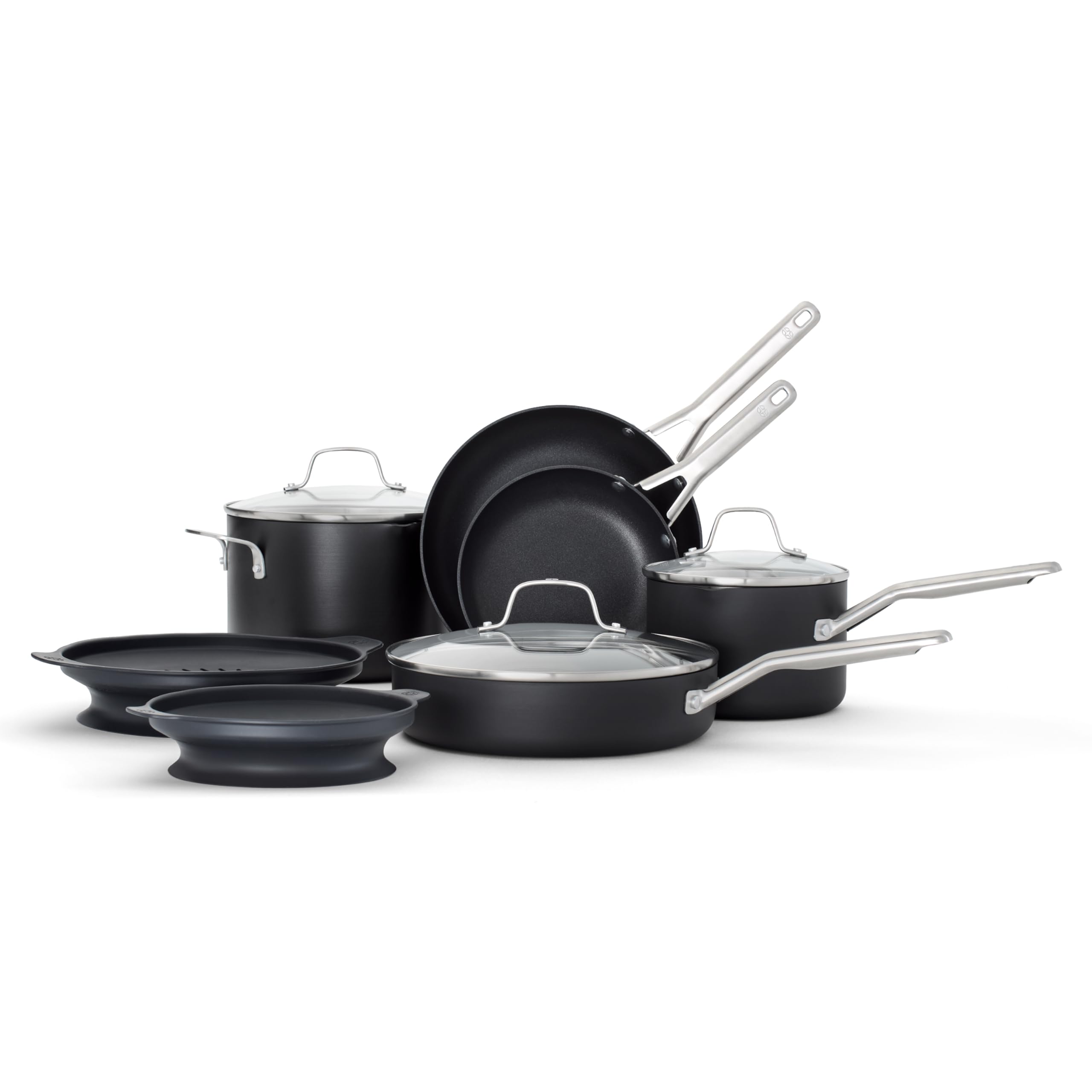 Juego De Utensilios De Cocina Calphalon Antiadherentes Anodizados Duros, 10 Piezas - Venta Internacional.
