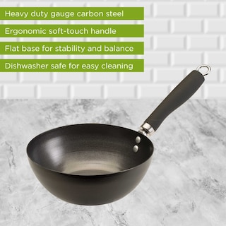 Foto 2 | Wok Ecolution De Acero Al Carbono Antiadherente De 8 Pulgadas Con Mango Suave Al Tacto - Venta Internacional.