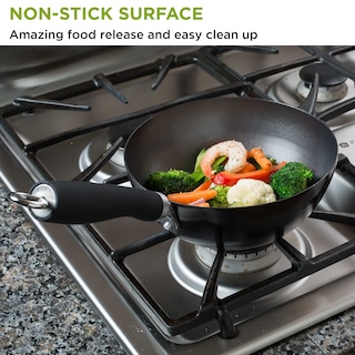 Foto 4 | Wok Ecolution De Acero Al Carbono Antiadherente De 8 Pulgadas Con Mango Suave Al Tacto - Venta Internacional.