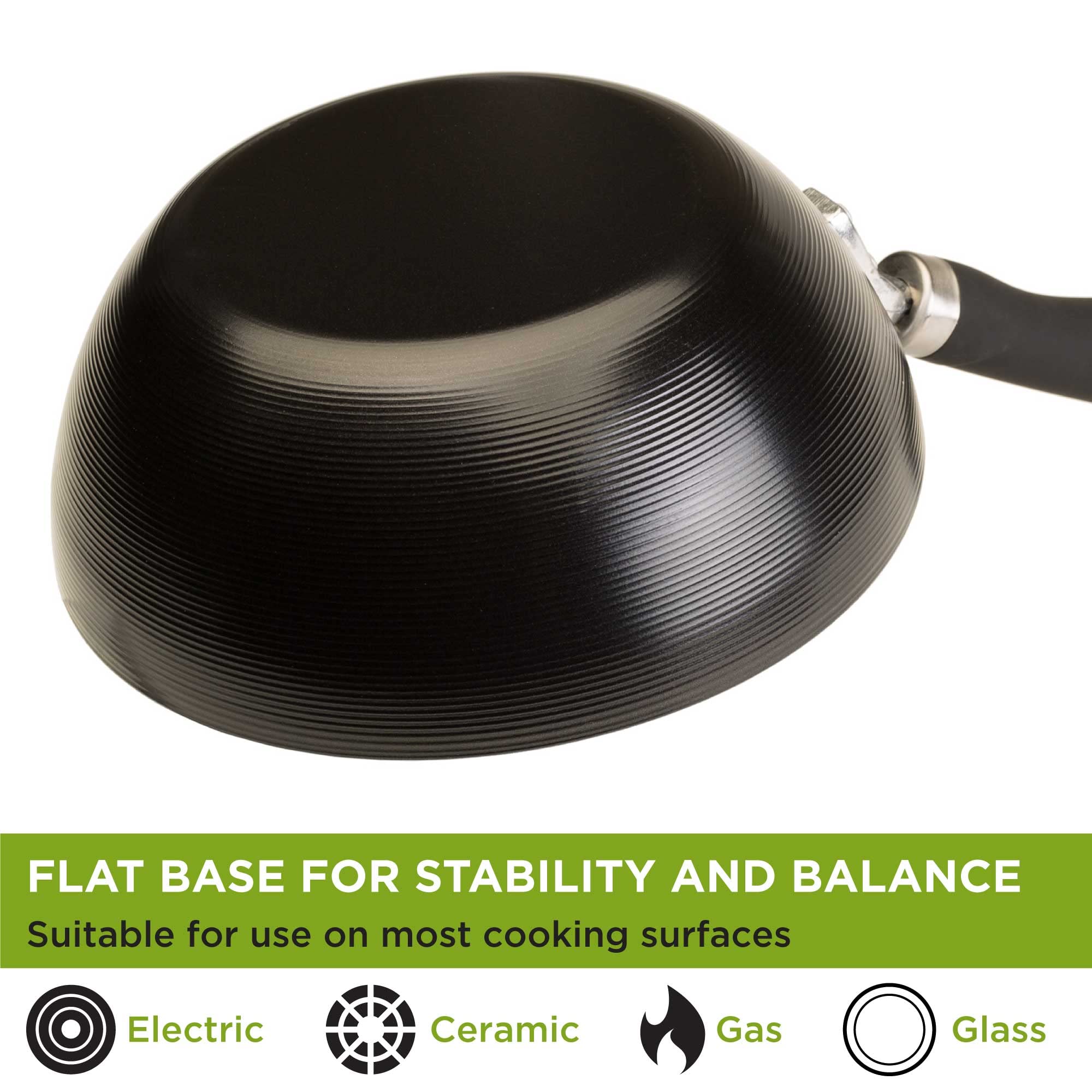 Foto 6 pulgar | Wok Ecolution De Acero Al Carbono Antiadherente De 8 Pulgadas Con Mango Suave Al Tacto - Venta Internacional.