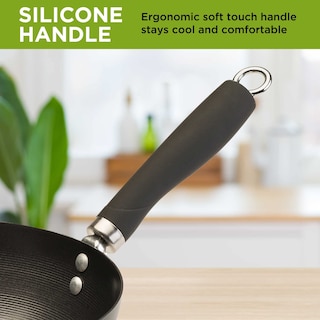 Foto 6 | Wok Ecolution De Acero Al Carbono Antiadherente De 8 Pulgadas Con Mango Suave Al Tacto - Venta Internacional.