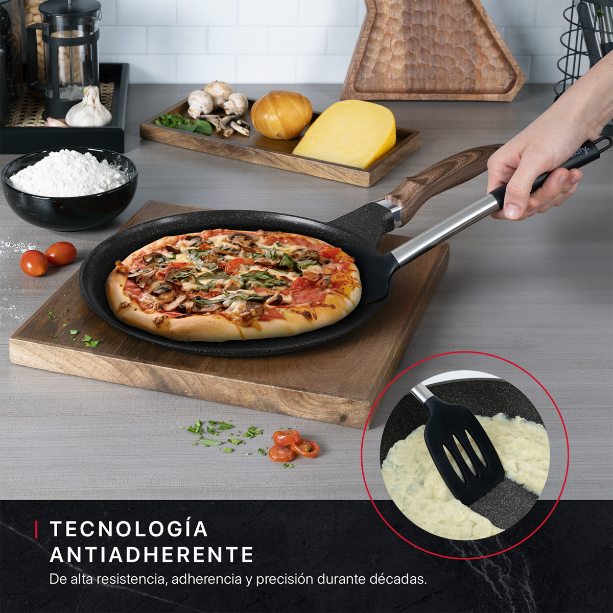 Foto 5 pulgar | Set De Sartenes Y Crepera Cookify  20/ 24/ 28 Cm Negro, Antiadherente, Libre De Pfoa