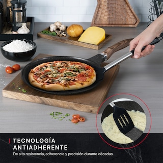 Foto 4 | Set de Sartenes y Crepera Cookify de Mármol 20/ 24/ 28 cm Negro Antiadherente Libre de PFOA