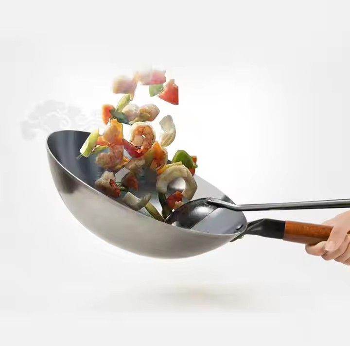 Foto 4 pulgar | Sarten Olla Acero Inoxidable Tipo Wok 30 Cm Diámetro