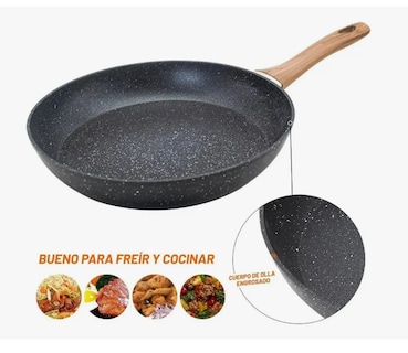 Foto 2 | Sartén Antiadherente Cocina Menaje 24cm Aluminio Alemán