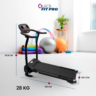 Foto 4 | Caminadora Eléctrica Plegable Quick Fit Pro con 12 Programas - 3 Posiciones de Inclinación Ajustables y Pantala LCD