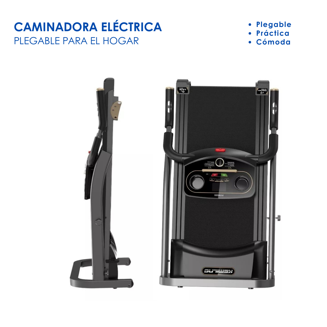 Foto 3 | Caminadora Eléctrica Genérica color Negro Plegable