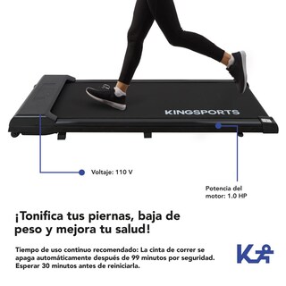 Foto 7 | Caminadora Electrica Portatil 110v Color Gris Cardio Fitness