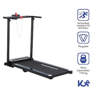 Foto 2 | Caminadora Eléctrica Kingsports Plegable color Negro