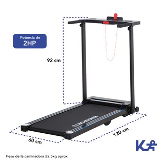 Foto 5 | Caminadora Eléctrica Kingsports Plegable color Negro