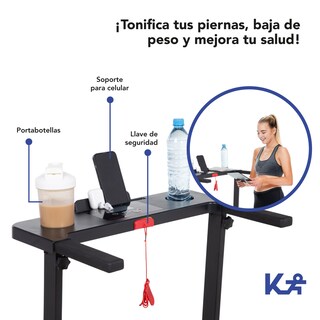 Foto 6 | Caminadora Eléctrica Kingsports Plegable color Negro