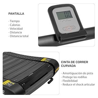 Foto 3 | Caminadora Mecánica Curva Centurfit Alto Rendimiento Negra