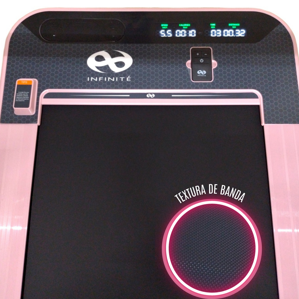 Foto 4 pulgar | Caminadora Eléctrica Infinité Rosa