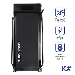 Foto 2 | Caminadora Electrica Plegable 1.3 Hp Banda Correr Kingsports
