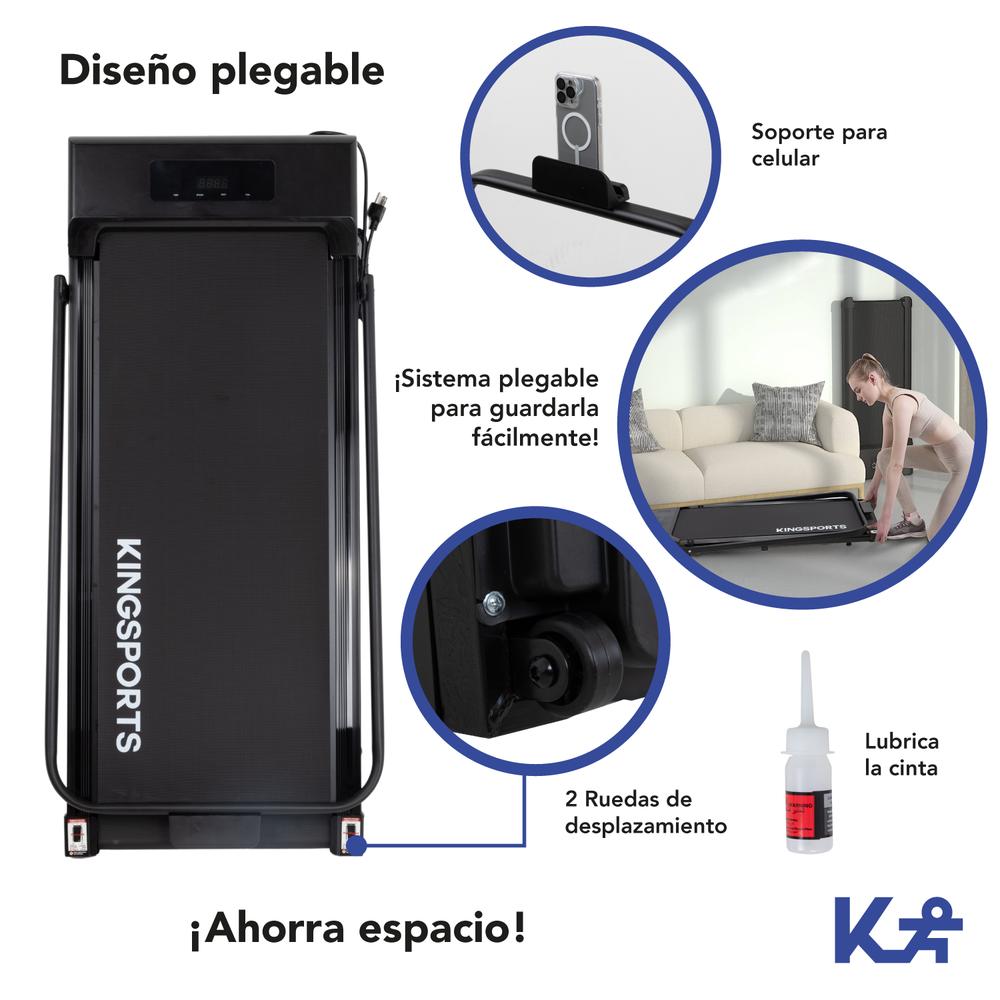 Foto 7 pulgar | Caminadora Electrica Plegable 1.3 Hp Banda Correr Kingsports