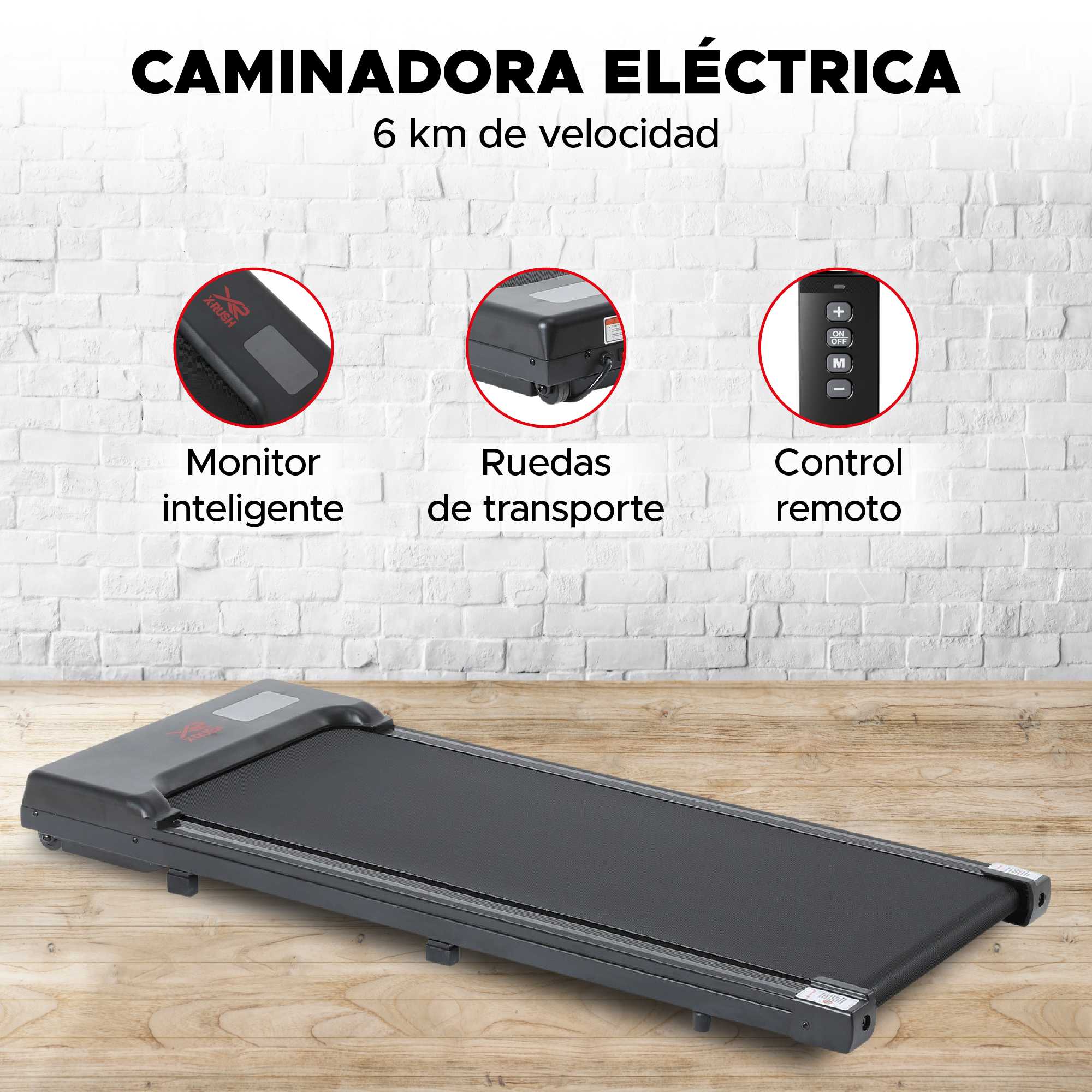 Foto 2 | Caminadora Eléctrica X-rush con Control Remoto