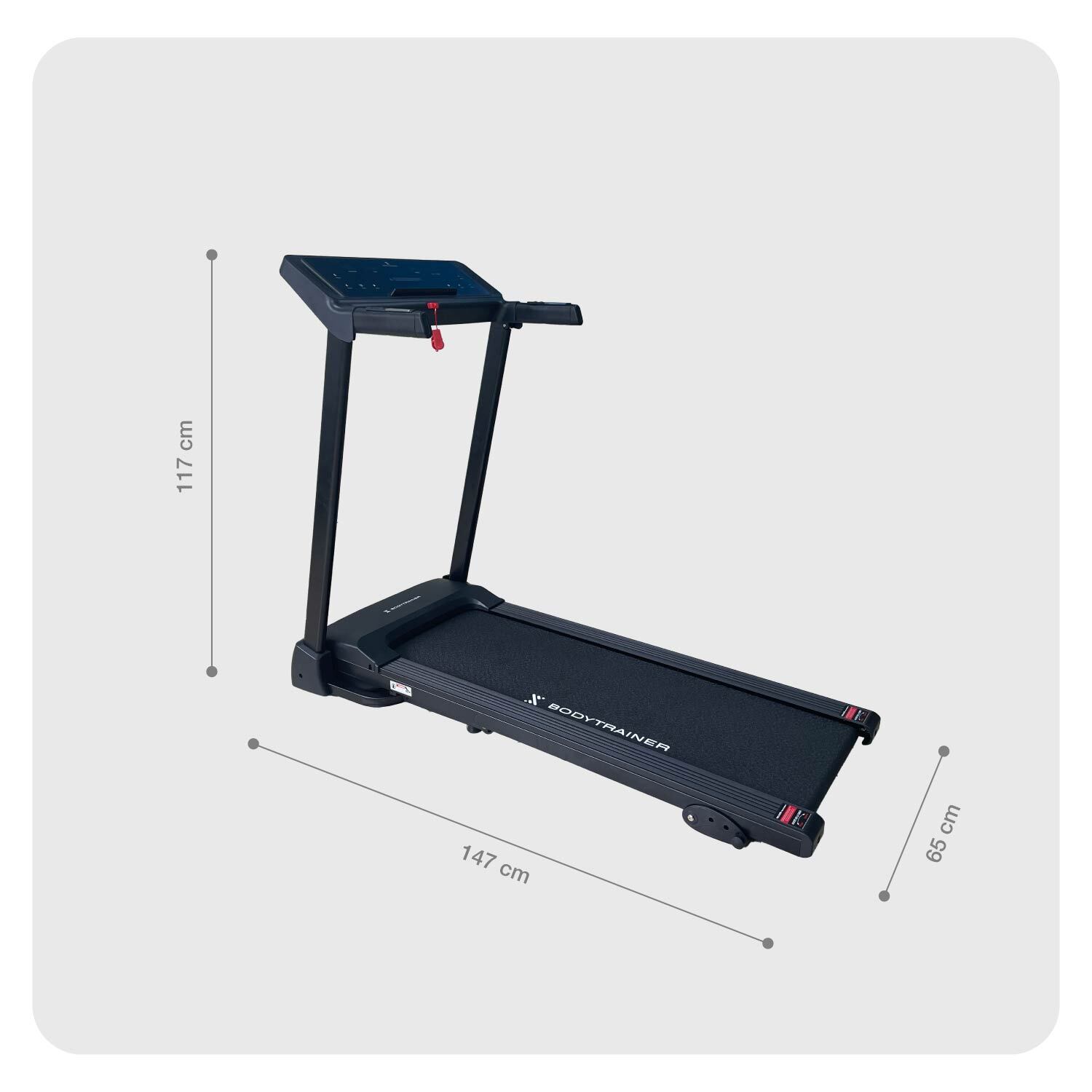 Foto 4 pulgar | Caminadora Eléctrica Bodytrainer Btru-850 Plegable Con Panel Led