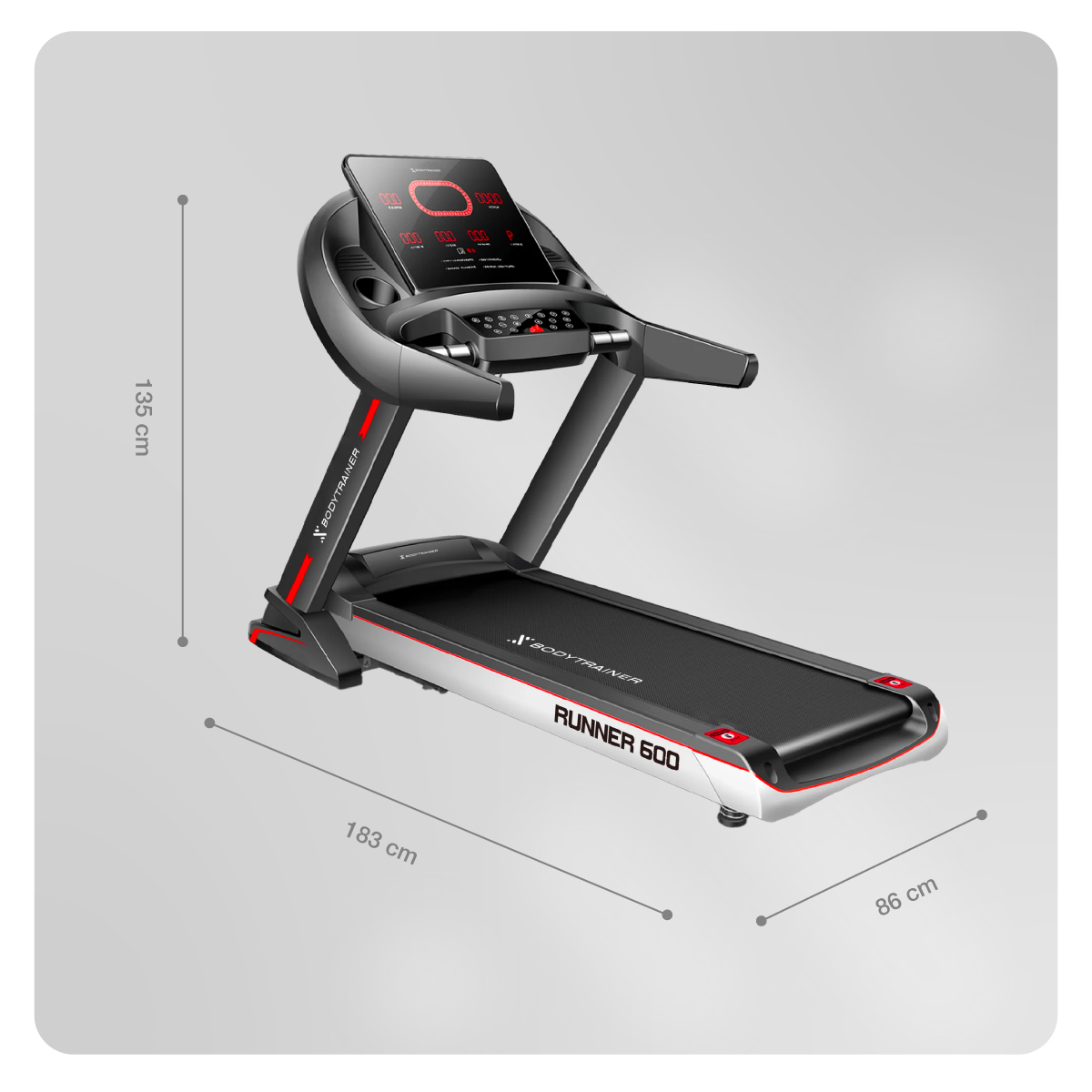 Foto 4 pulgar | Caminadora Eléctrica Bodytrainer Btru-600nueva Plegable con Pantalla Led
