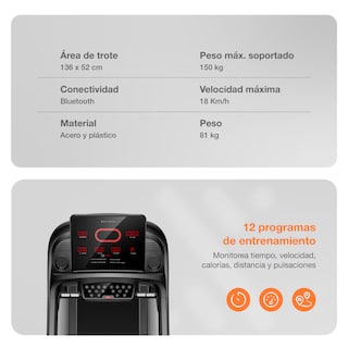 Foto 7 | Caminadora Eléctrica Bodytrainer Btru-600nueva Plegable con Pantalla Led