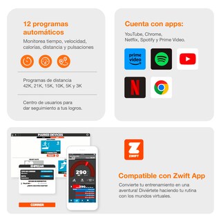 Foto 8 | Caminadora Eléctrica Plegable Bodytraine YP-GTS7 con Pantalla Táctil Wifi y Bluetooth