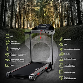 Foto 4 | Caminadora Bywell 16 Km/h Bluetooth 3.0 Hp Lcd 7″ App