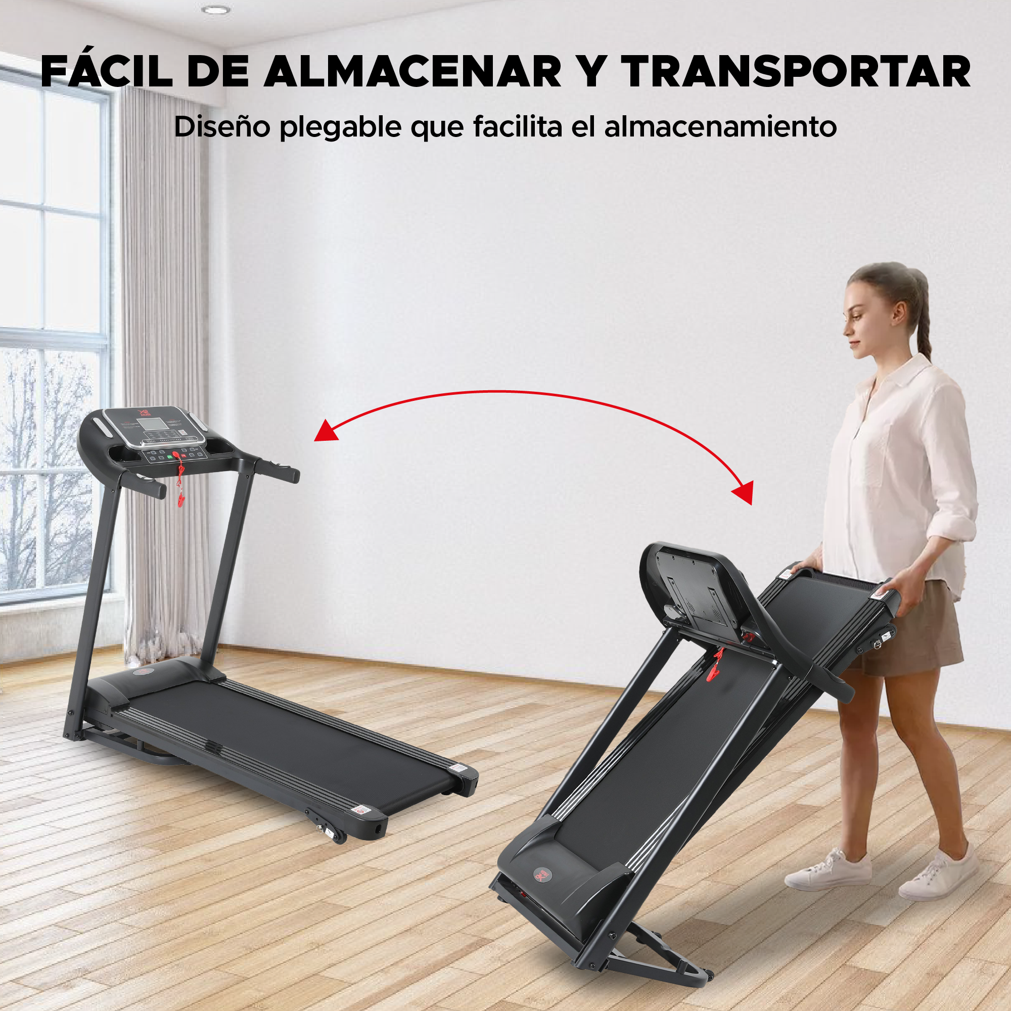 Foto 5 pulgar | Caminadora Eléctrica Plegable X-rush con Pantalla Digita