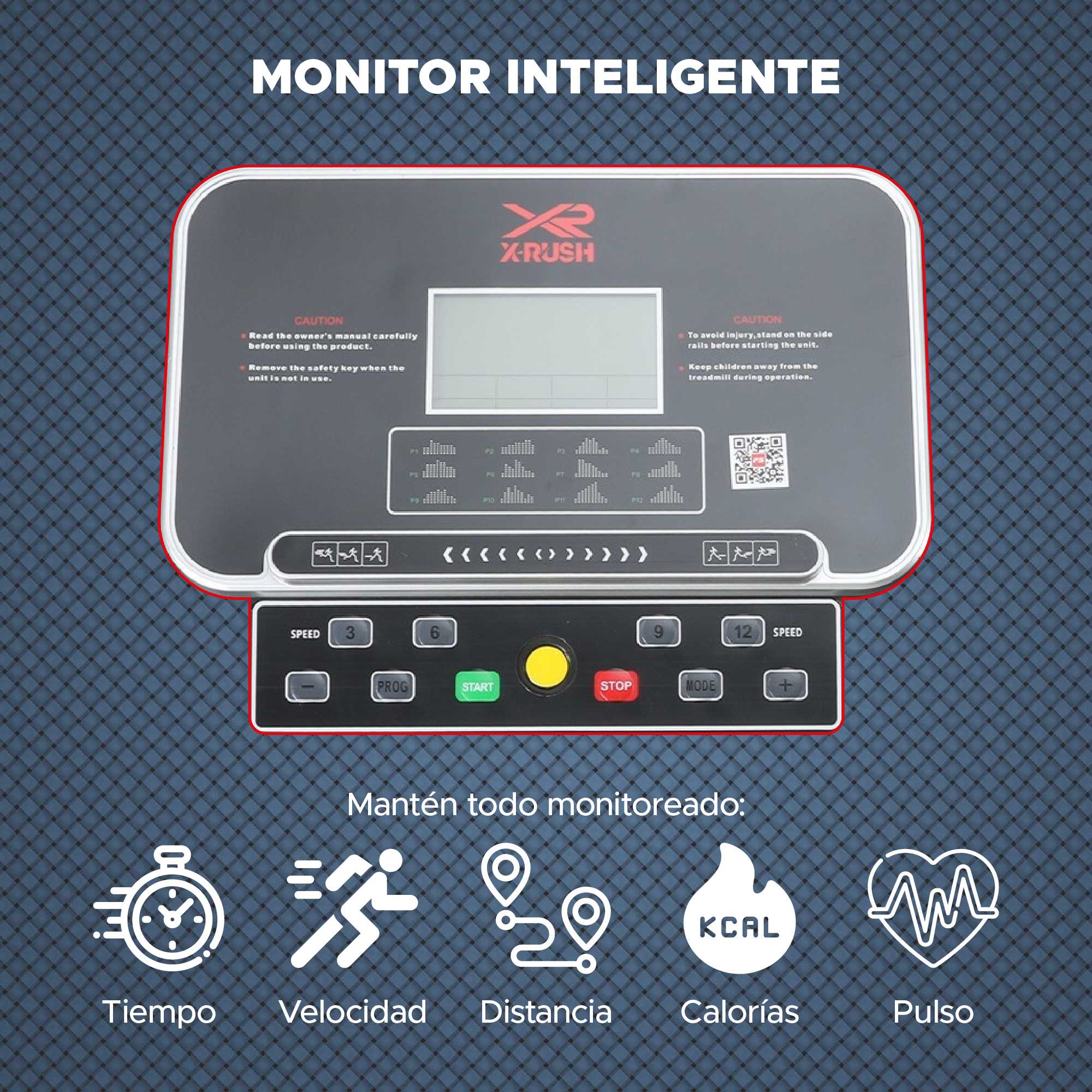 Foto 5 | Caminadora Eléctrica Plegable X-rush con Pantalla Digita