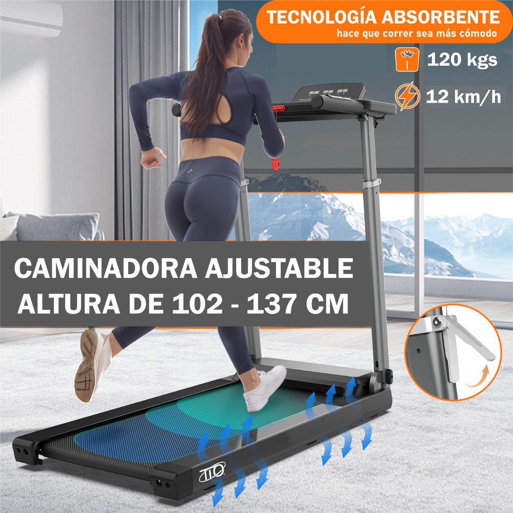 Foto 6 pulgar | Caminadora Eléctrica Tio Keep Going Plegable Profesional