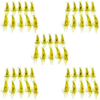 Foto 1 | Señuelo de Silicón para Peces Xtream Boom Mxlbh-005 50pzs color Amarillo