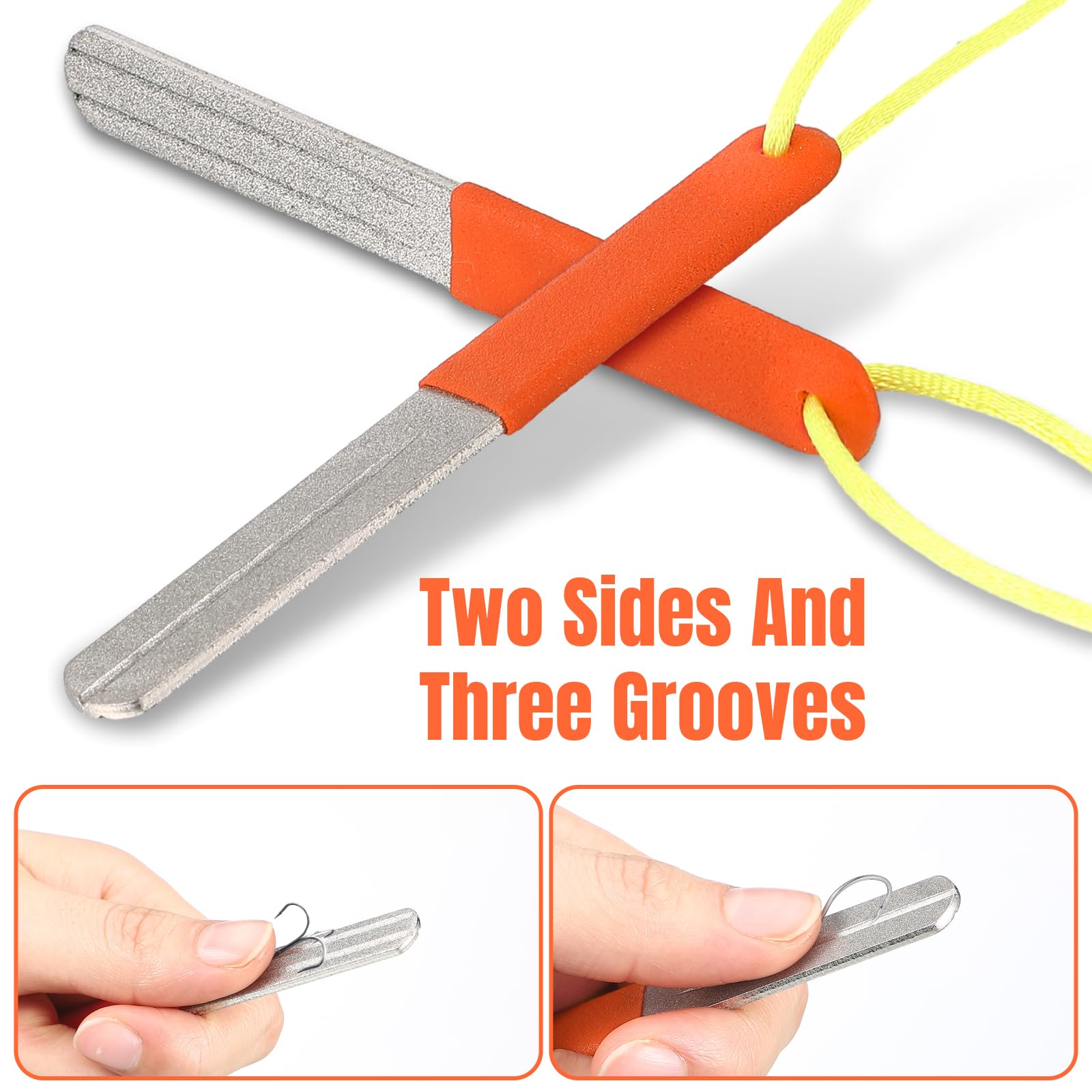 Foto 5 pulgar | Afilador de Anzuelos Skylety Hook File Fishing Diamond con Mango - Venta Internacional