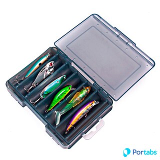 Foto 2 | Caja De Almacenamiento Para Señuelos Y Accesorios De Pesca Color Negro