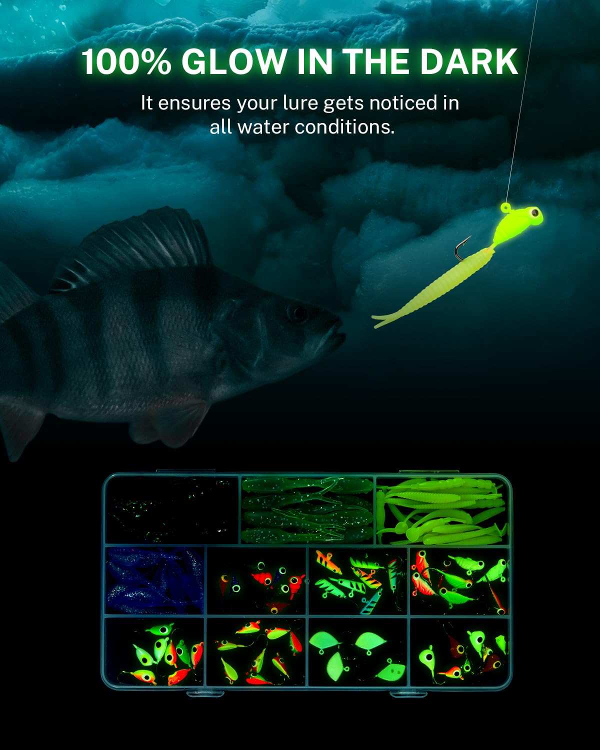 Foto 7 | Kit De Plantillas De Pesca En Hielo Gonex Para Lucioperca, Perca, Panfish - Venta Internacional.