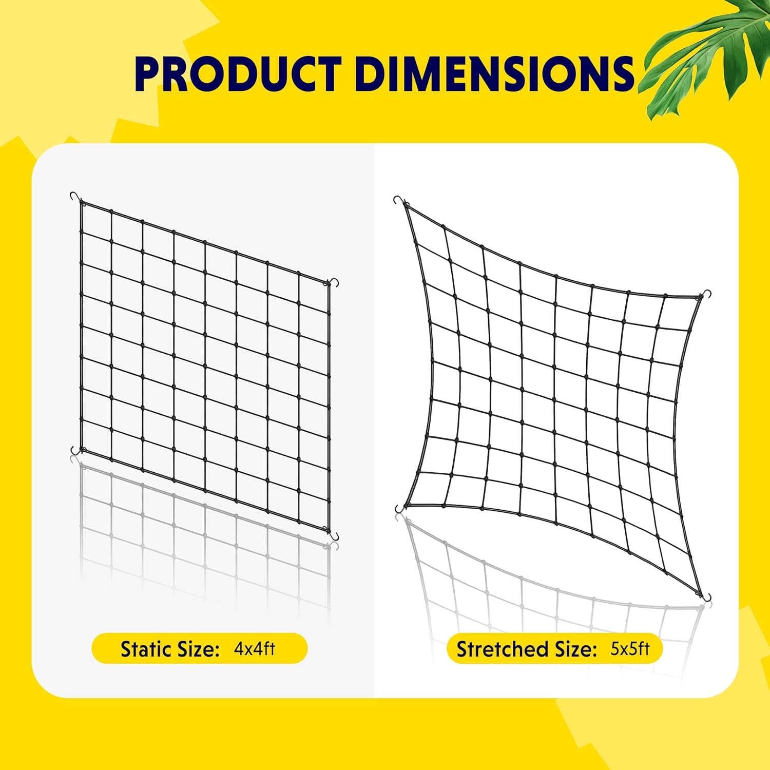 Foto 6 pulgar | Elástico Trellis Netting Simple Deluxe Para Carpa De Cultivo De 150 X 150 Cm - Venta Internacional.