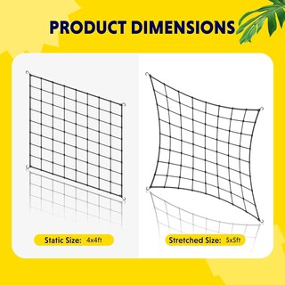 Foto 5 | Elástico Trellis Netting Simple Deluxe Para Carpa De Cultivo De 150 X 150 Cm - Venta Internacional.