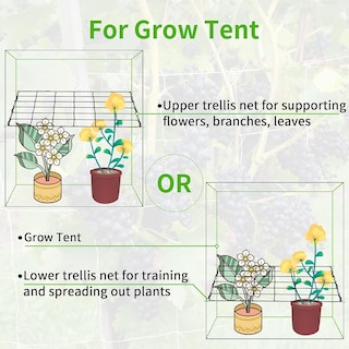 Foto 6 | Elástico Trellis Netting Simple Deluxe Para Carpa De Cultivo De 150 X 150 Cm - Venta Internacional.