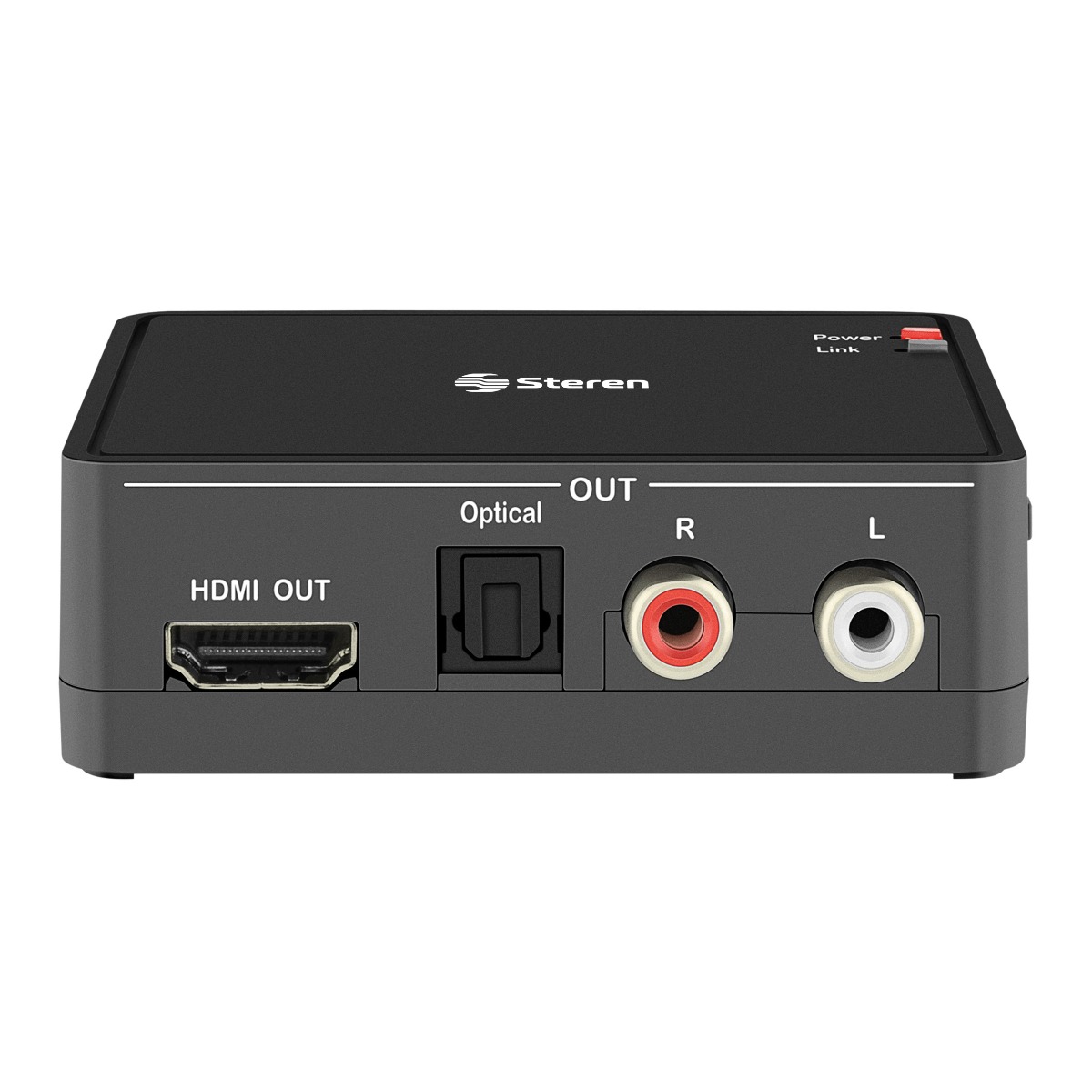 Separador de Audio Hdmi con 2 Salidas Steren 252-921 color Negro