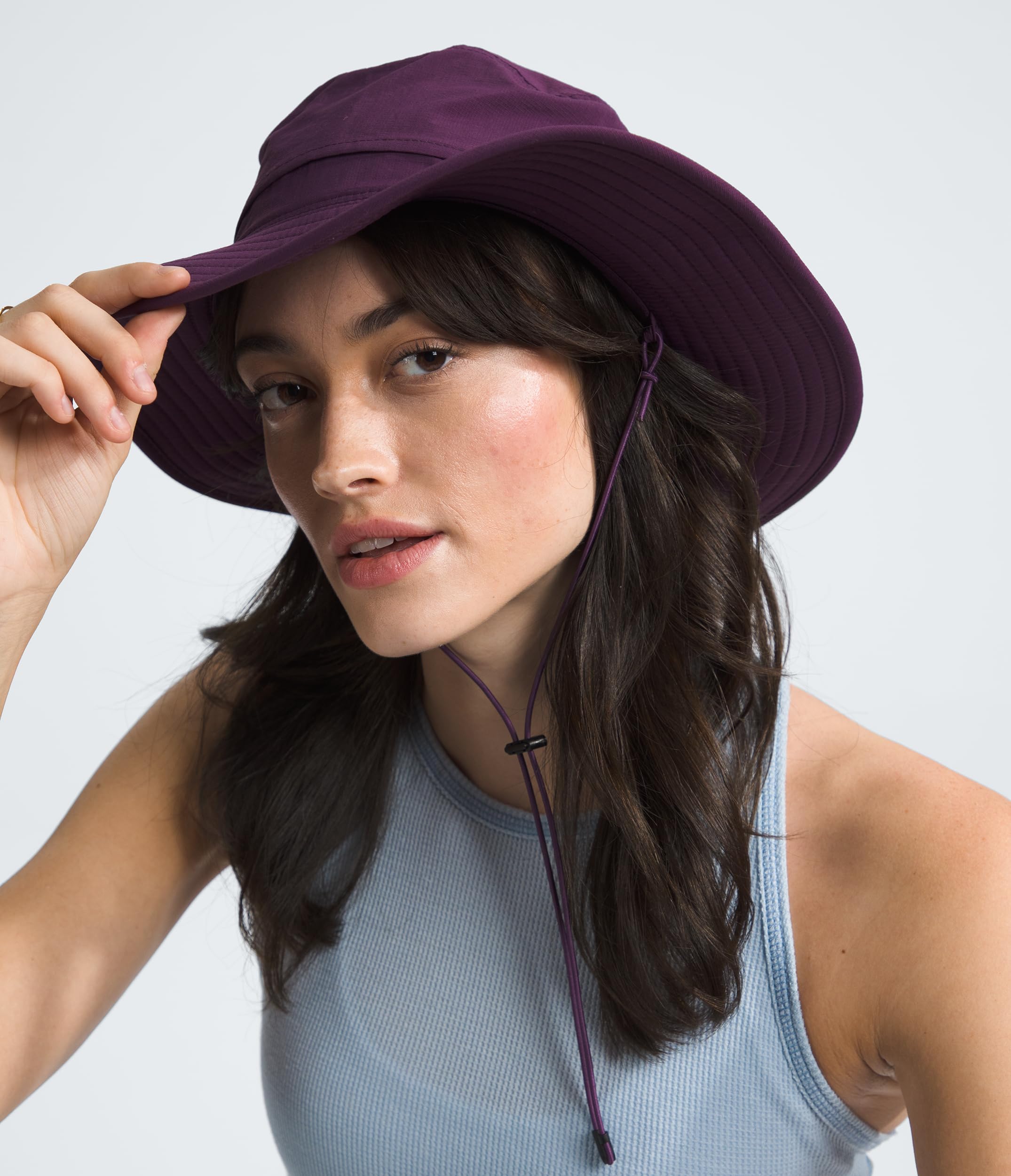 Foto 4 pulgar | Sombrero The North Face Horizon Breeze Brimmer Black Currant - Venta Internacional.