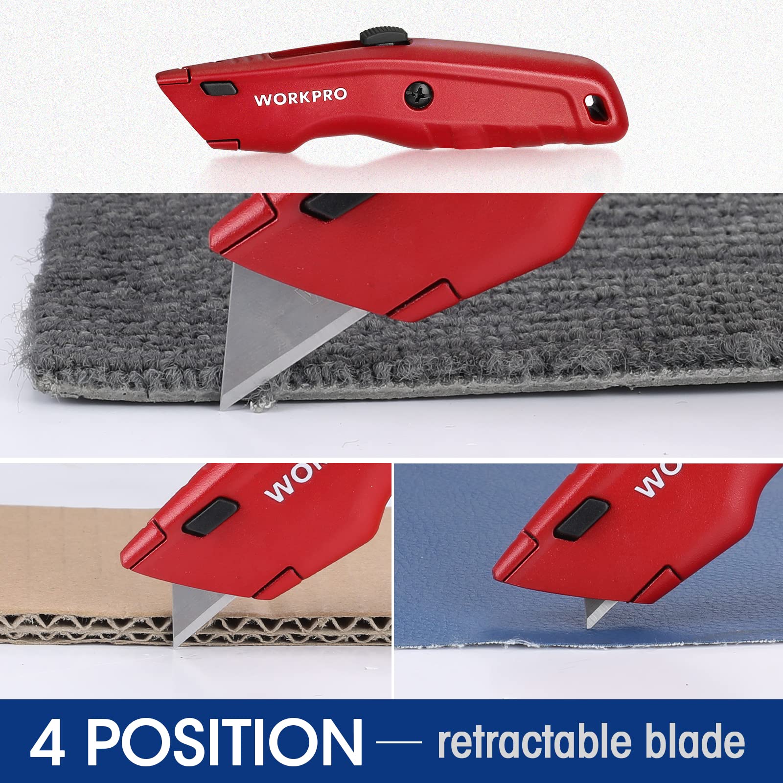 Foto 6 pulgar | Navaja Multiusos Workpro Premium Retráctil Con 10 Hojas - Venta Internacional.