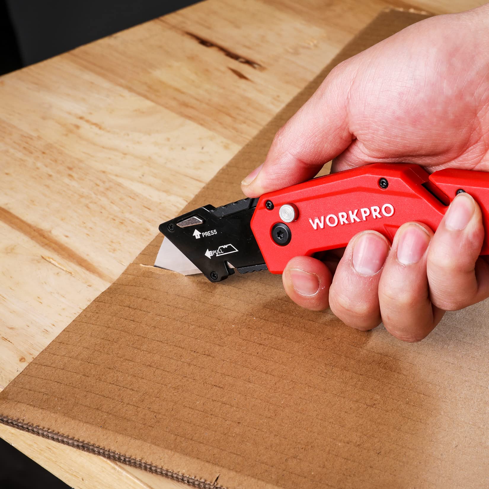 Foto 7 | Cuchillo Utilitario Plegable Workpro Quick Change Con 10 Cuchillas - Venta Internacional.