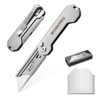 Foto 1 | Cuchillo Utilitario Plegable Workpro Mini Cortador De Cajas Con 10 Cuchillas - Venta Internacional.
