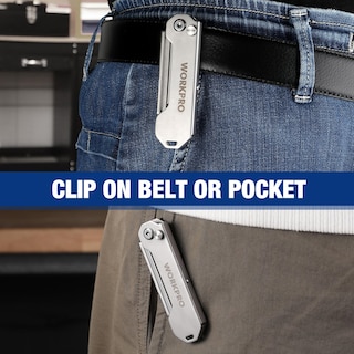 Foto 6 | Cuchillo Utilitario Plegable Workpro Mini Cortador De Cajas Con 10 Cuchillas - Venta Internacional.