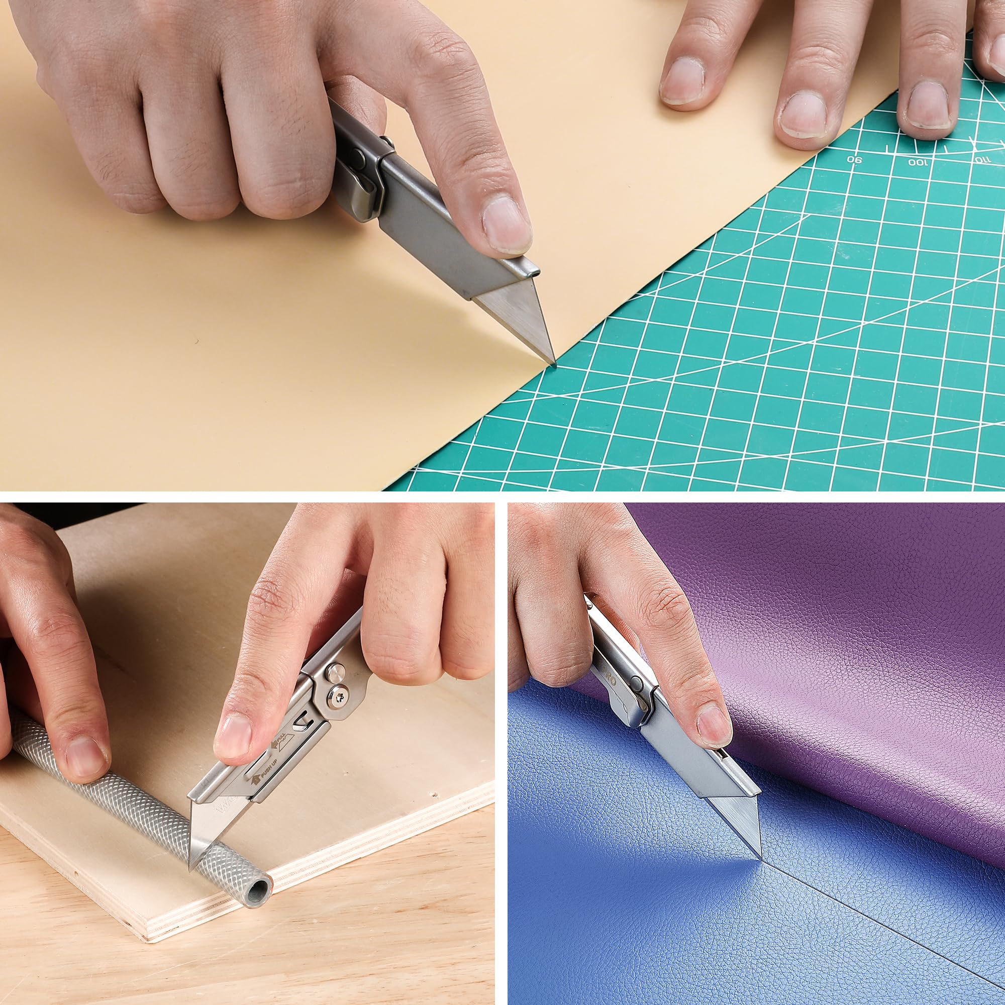 Foto 8 pulgar | Cuchillo Utilitario Plegable Workpro Mini Cortador De Cajas Con 10 Cuchillas - Venta Internacional.