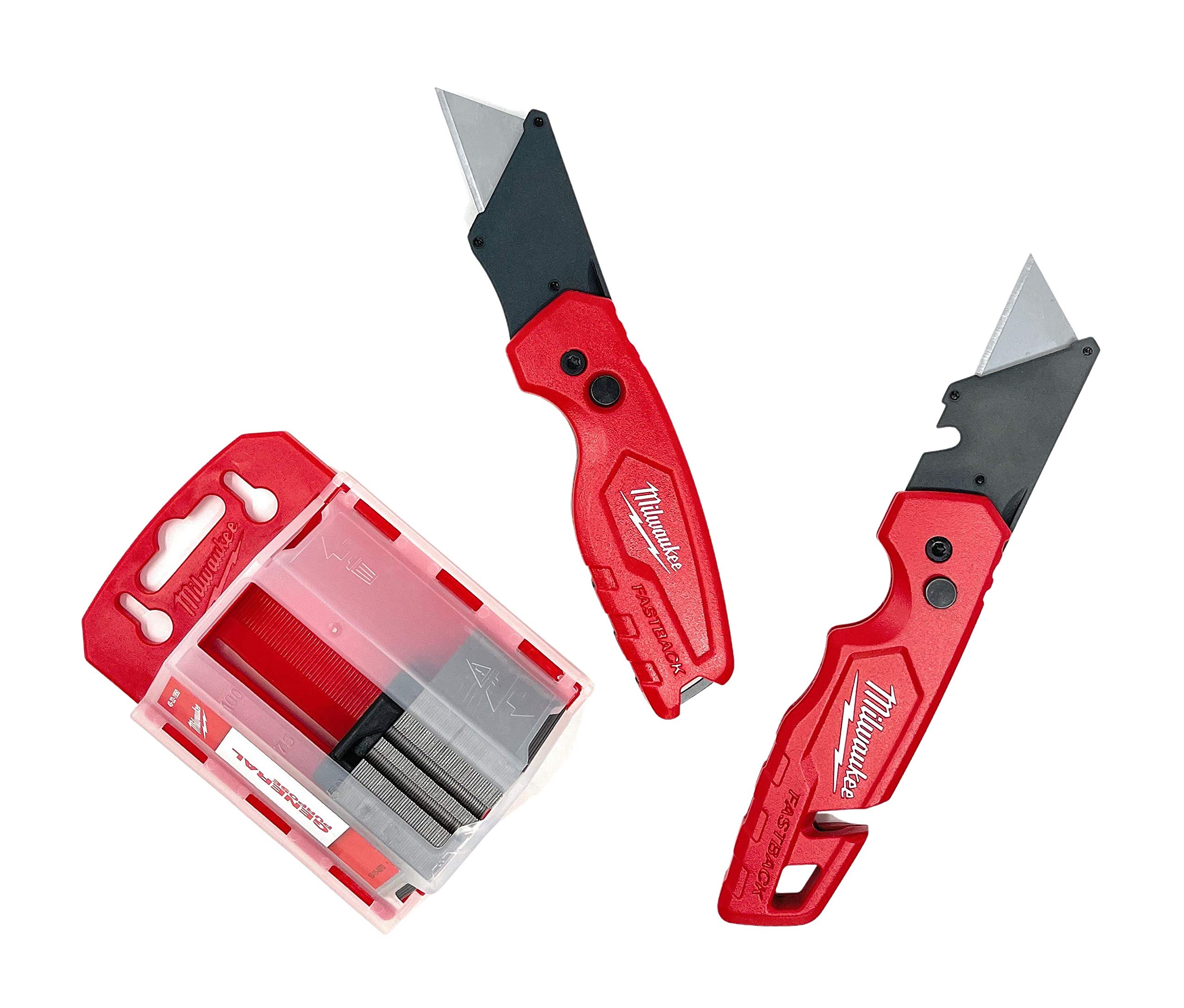 Foto 1 | Juego De Navajas Multiusos Milwaukee Fastback Flip De 2 Piezas Con 50 Cuchillas - Venta Internacional.