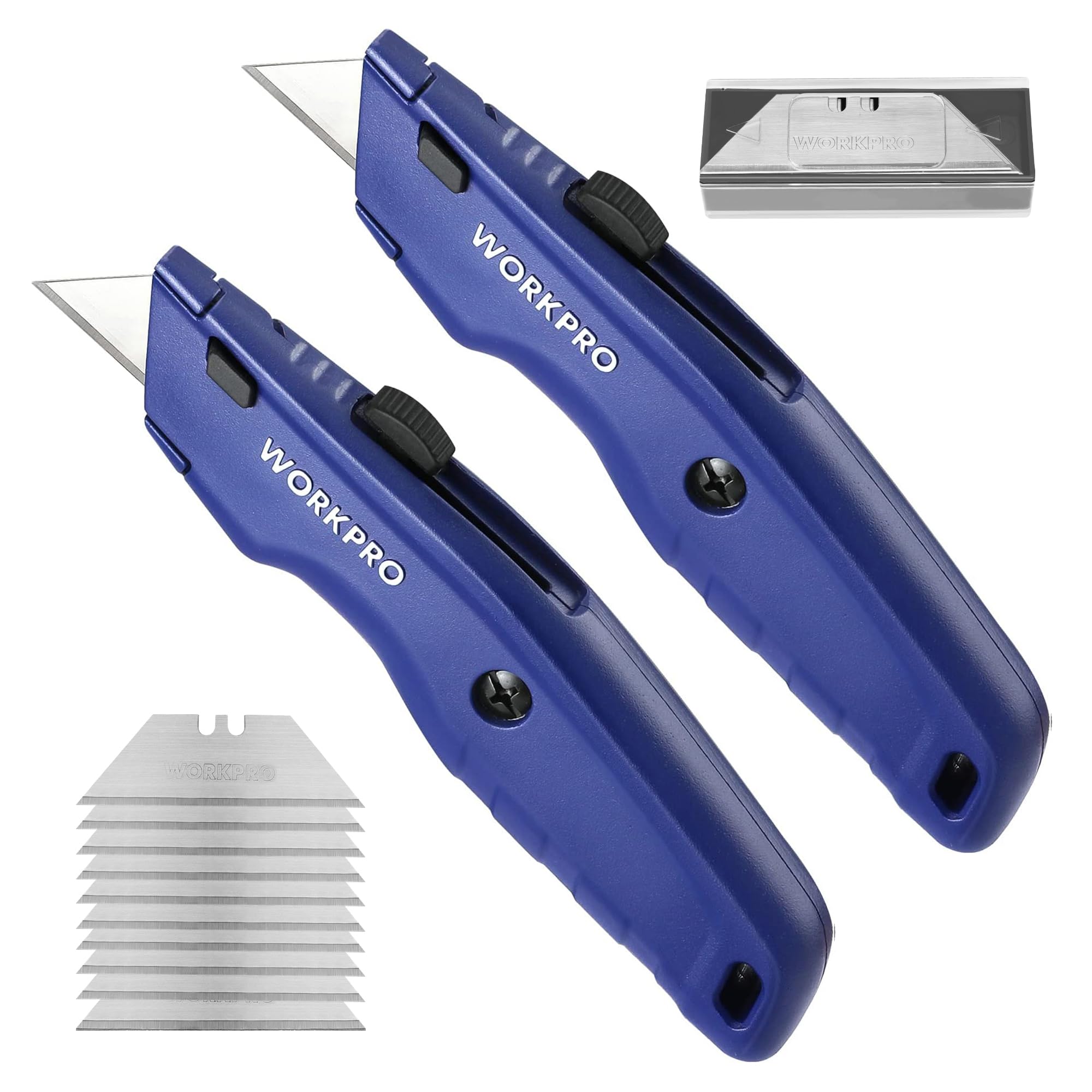 Foto 2 pulgar | Navaja Multiusos Workpro Premium Retráctil Con 10 Hojas - Venta Internacional.