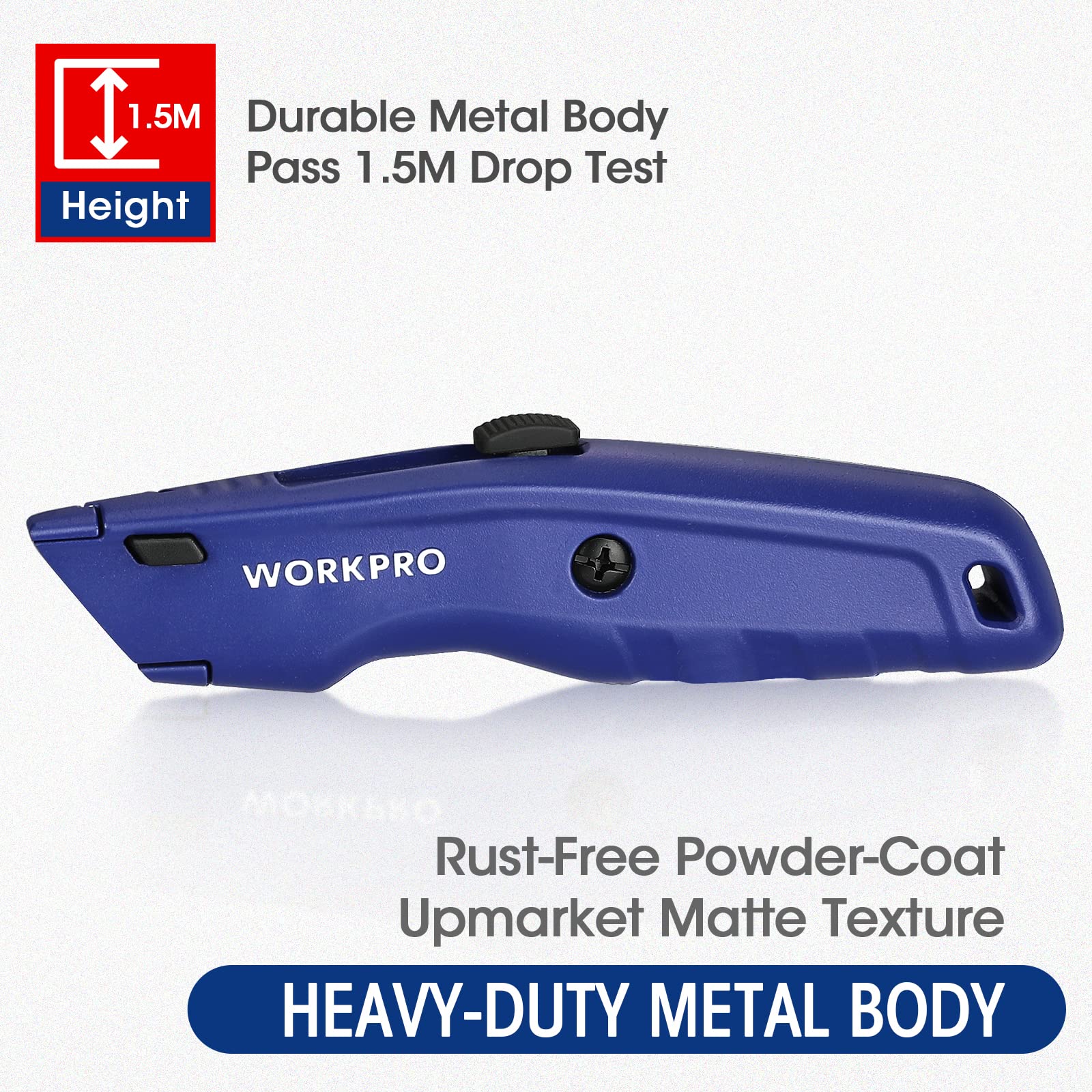 Foto 4 pulgar | Navaja Multiusos Workpro Premium Retráctil Con 10 Hojas - Venta Internacional.