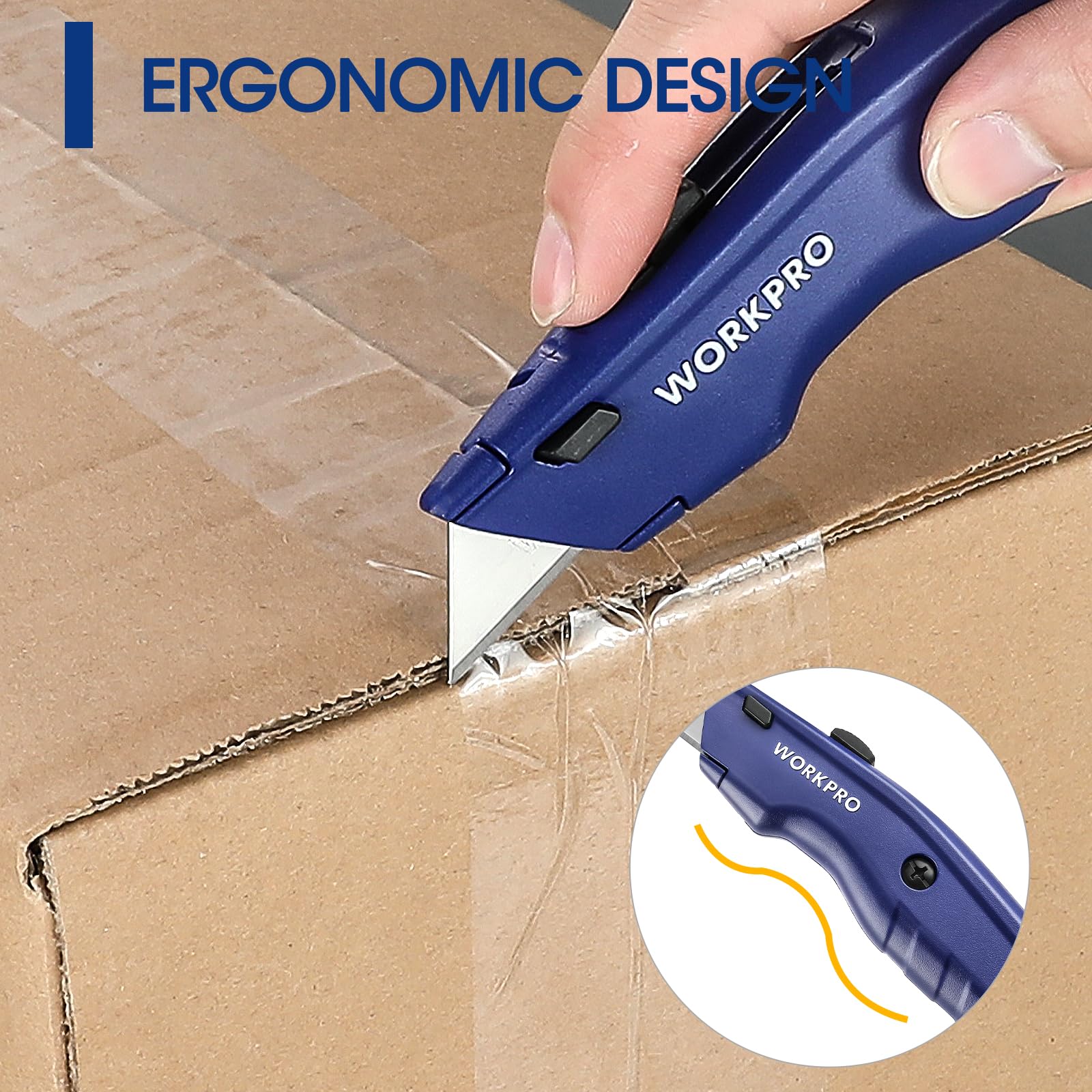 Foto 5 pulgar | Navaja Multiusos Workpro Premium Retráctil Con 10 Hojas - Venta Internacional.